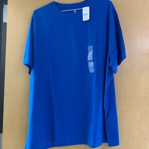 NWT- 2xl Harbor Bay Blue Shirt- 100% Cotton